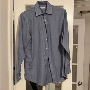 Nordstrom Blue Textured Dress Shirt